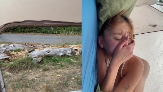 BaisieKinn - Camping in the Redwoods — We Fuck in Our Exposed Tent, Foster Kitten [68c1f1c7afd07]