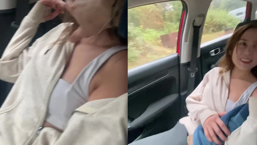 BaisieKinn - Tiny Girlfriend Soaked In Car – Wet Leggings, Intense Fingering & Mu [68cb3a1382e39]