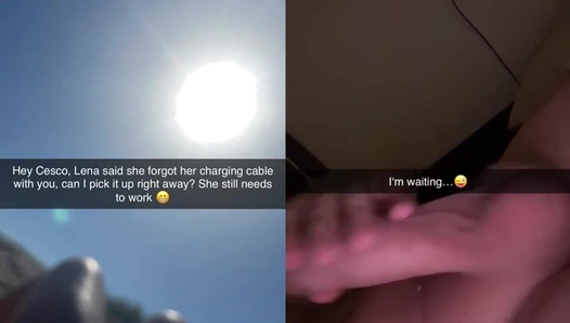 celinecesco - Boyfriend cheats on his 18 year old girlfriend on Snapchat while on v [6553a768164ee]